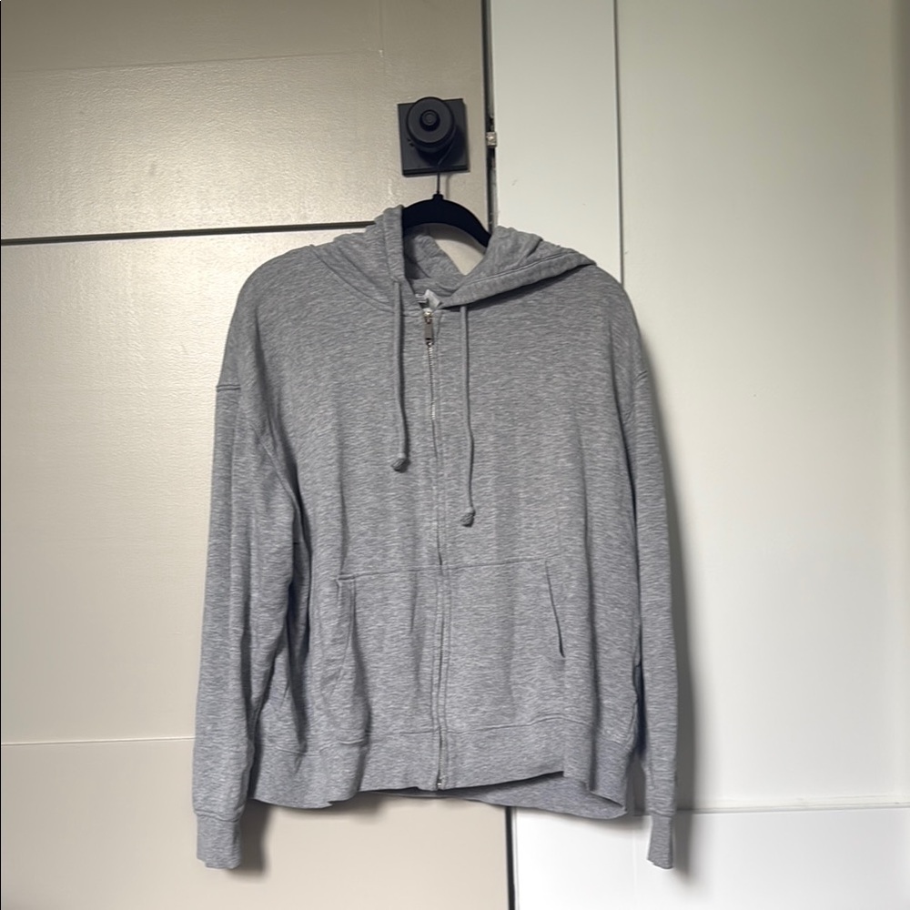 H&M Light Gray Zip-Up Women’s Sweatshirt